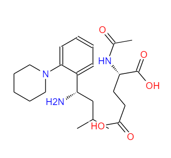 瑞格胺谷氨酸盐,(S,S')-3-METHYL-1-(2-PIPERIDINOPHENYL)BUTYLAMINE, N-ACETYL-GLUTAMATE SALT
