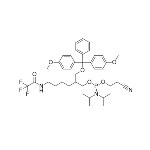Amino-Modifier C7 CE Phosphoramidite,2-((bis(4-methoxyphenyl)(phenyl)methoxy)methyl)-6-(2,2,2-trifluoroacetamido)hexyl (2-cyanoethyl) diisopropylphosphoramidite