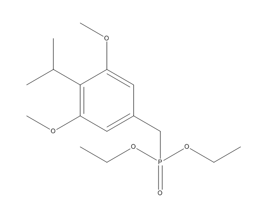 P-[3,5-二甲氧基-4-(2-丙基）苯基]-甲基磷酸二乙酯,Phosphonic acid, [[3,5-dimethoxy-4-(1-methylethyl)phenyl]methyl]-, diethyl ester (9CI)