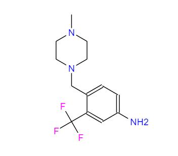 3-三氟甲基-4-[(4-甲基哌嗪-1-基)甲基]苯胺,4-((4-methylpiperazin-1-yl)methyl)-3-(trifluoromethyl)benzenamine