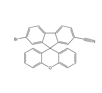 7-溴螺[9H-芴-9,9′-[9H]氧杂蒽]-2-腈基,7-Bromospiro[9H-fluorene-9,9′-[9H]xanthene]-2-carbonitrile