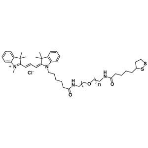 Cy3-PEG-LA，花青素Cy3-聚乙二醇-硫辛酸