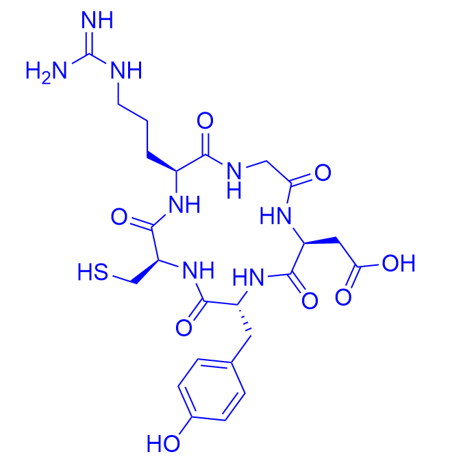 cyclo (Arg-Gly-Asp-D-Tyr-Cys)RGD环肽,c(RGDyC)