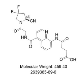 OncoFAP,(S)-4-((4-((2-(2-cyano-4,4-difluoropyrrolidin-1-yl)-2-oxoethyl)carbamoyl)quinolin-8-yl)amino)-4-oxobutanoic acid