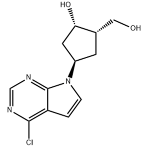 (1S,2S,4R)-4-(4-氯-7H-吡咯并[2,3-d]嘧啶-7-基)-2-(羟甲基)环戊-1-醇,(1S,2S,4R)-4-(4-Chloro-7H-pyrrolo[2,3-d]pyrimidin-7-yl)-2-(hydroxymethyl)cyclopentan-1-ol