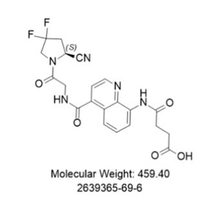 OncoFAP,(S)-4-((4-((2-(2-cyano-4,4-difluoropyrrolidin-1-yl)-2-oxoethyl)carbamoyl)quinolin-8-yl)amino)-4-oxobutanoic acid