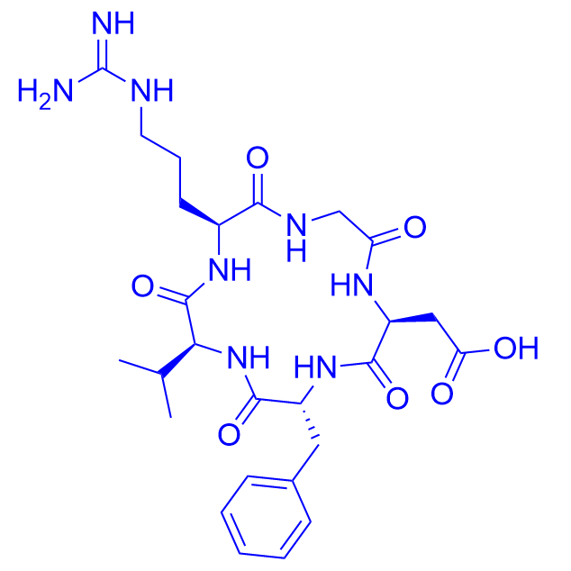 细胞粘附抑制剂多肽cyclo (Arg-Gly-Asp-d-Phe-Val),c(RGDfV)