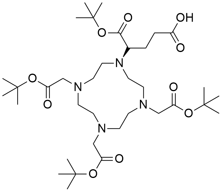 (R)-5-(叔丁氧基)-5-氧代-4-(4,7,10-三(2-(叔丁氧基)-2-氧代乙基)-1,4,7,10-四氮杂环十二烷- 1-戊基)戊酸,DOTAGA-tetra (t-Bu ester)