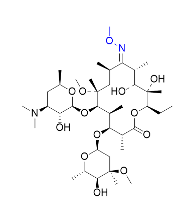 克拉霉素杂质07,6-O-methylerythromycin A (E)-9-(O-methyloxime)