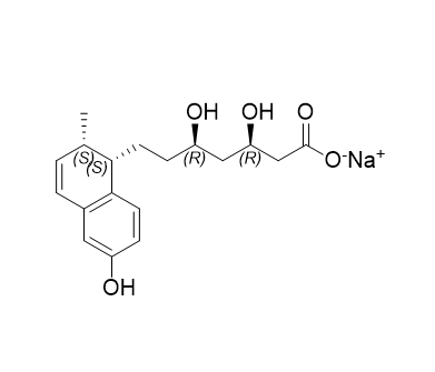 普伐他汀杂质07,Sodium (3R,5R)-3,5-dihydroxy-7-[(1S,2S)-6-hydroxy-2-methyl- 1,2-dihydronaphthalen-1-yl]heptanoic acid