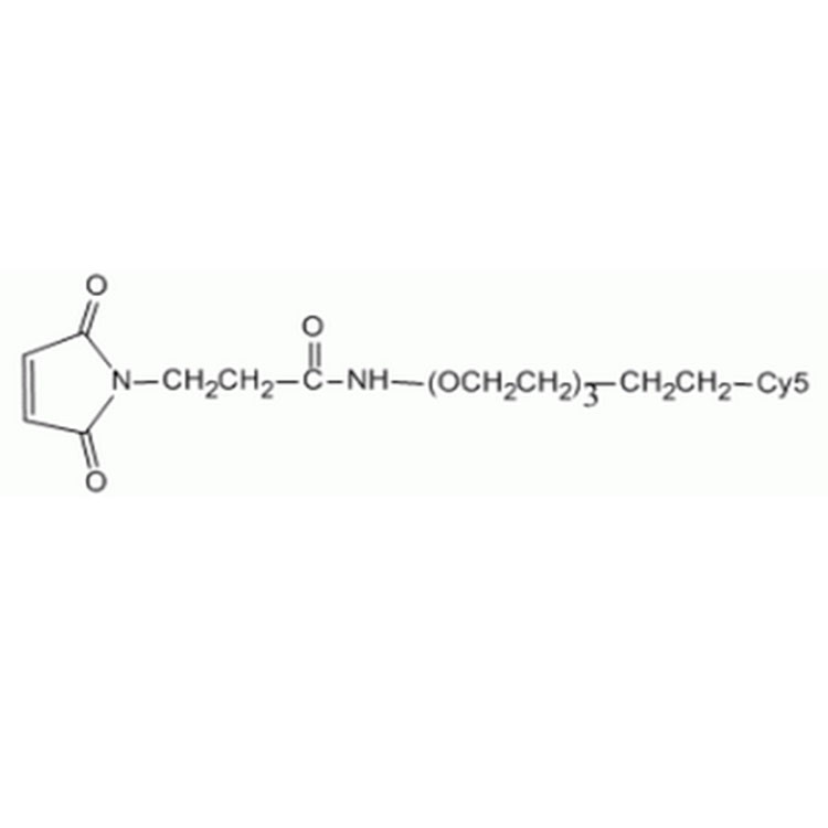 花青素Cy5-聚乙二醇-马来酰亚胺,Cyanine5-PEG-Maleimide;Cy5-PEG-MAL