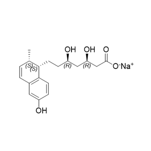 普伐他汀杂质07,Sodium (3R,5R)-3,5-dihydroxy-7-[(1S,2S)-6-hydroxy-2-methyl- 1,2-dihydronaphthalen-1-yl]heptanoic acid