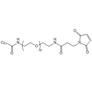 Cy3-PEG-Maleimide，花青素Cy3-聚乙二醇-马来酰亚胺