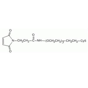 Cy5-PEG-MAL，花青素Cy5-聚乙二醇-马来酰亚胺，Cyanine5-PEG-MAL