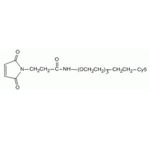 Cy5-PEG-MAL，花青素Cy5-聚乙二醇-馬來酰亞胺，Cyanine5-PEG-MAL