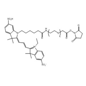 花青素Cy3-聚乙二醇-琥珀酰亚胺酯,Cy3-PEG-NHS;Cyanine3-PEG-NHS