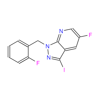 5-氟-1-(2-氟苯基)-3-碘-1H-吡唑酮基[3,4-b]吡啶,5-fluoro-1-(2-fluorobenzyl)-3-iodo-1H-pyrazolo[3,4-b]pyridine