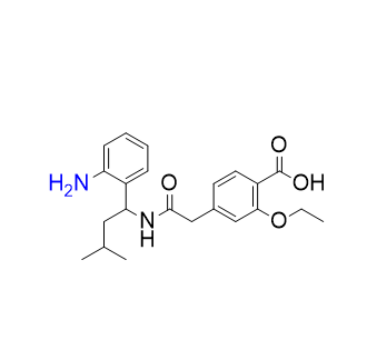 瑞格列奈杂质07,4-(2-((1-(2-aminophenyl)-3-methylbutyl)amino)-2-oxoethyl)-2- ethoxybenzoic acid