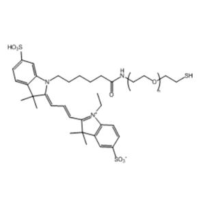 花青素Cy3-聚乙二醇-巯基,Cyanine3-PEG-Thiol;Cy3-PEG-SH;Cyanine3-PEG-SH;Cy3-PEG-Thiol