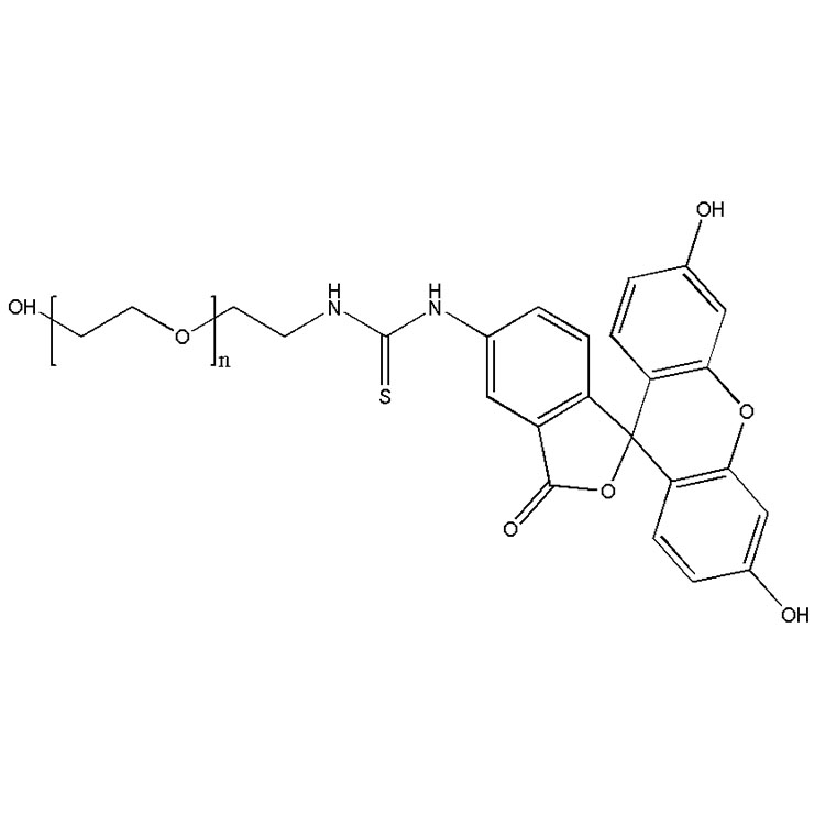 荧光素-聚乙二醇-羟基,FITC-PEG-OH;Fluorescein-PEG-Hydroxyl