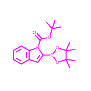 1-Boc-吲哚-2-硼酸频那醇酯,tert-Butyl2-(4,4,5,5-tetramethyl-1,3,2-dioxaborolan-2-yl)indole-1-carboxylate