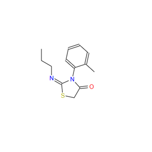 (Z)-2-(丙基亚氨基)-3-(邻甲苯基)噻唑烷-4-酮；854107-53-2