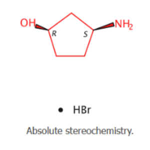 (1R,3S)-3-aminocyclopentan-1-ol hydrobromide (1:1)