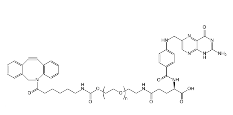 二苯并环辛炔-聚乙二醇-叶酸,DBCO-PEG-FA