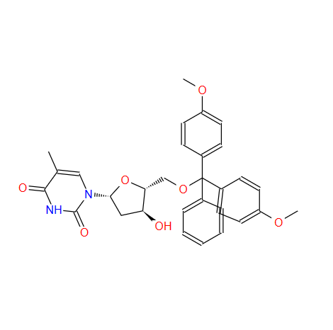 保护胸苷,5'-O-Dimethoxytrityl-deoxythymidine