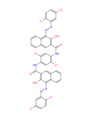 颜料红 214,N,N'-(2,5-dichloro-1,4-phenylene)bis[4-[(2,5-dichlorophenyl)azo]-3-hydroxynaphthalene-2-carboxamide]