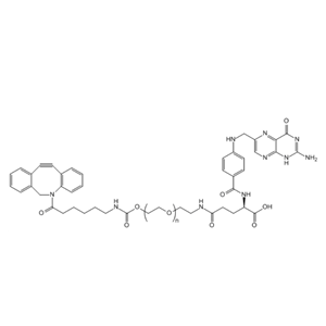 二苯并环辛炔-聚乙二醇-叶酸 DBCO-PEG-FA