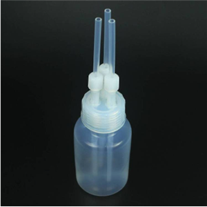塑料PFA洗气瓶带3个接头定制进口四氟300ml气体接受瓶特氟龙大口