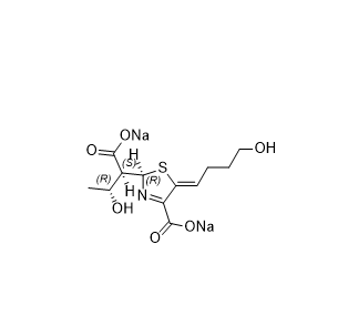 法罗培南杂质09,sodium (R,Z)-2-((1S,2R)-1-carboxylato-2-hydroxypropyl)-5-(4- hydroxybutylidene)-2,5-dihydrothiazole-4-carboxylate