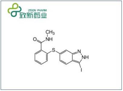 2-(3-碘-1H-吲唑-6-基硫代)-N-甲基苯甲酰胺,2-[(3-Iodo-1H-indazol-6-yl)thio]-N-methylbenzamide