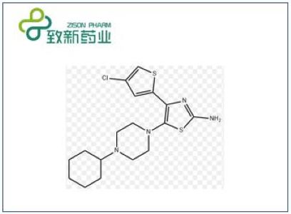 2-氨基-4-（4-氯噻吩-2-基）-5-（4-環(huán)己基哌嗪-1-基）噻唑,5-(4-cyclohexylpiperazin-1-yl)thiazol-2-amine4-(4-chlorothiophen-2-yl)-