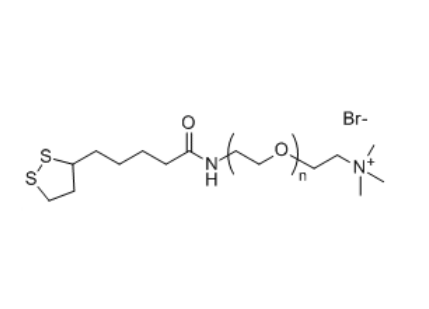 硫辛酸-聚乙二醇-三甲基溴化铵,LA-PEG-NMe3+Br-