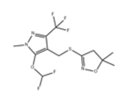 3-[（5-二氟甲氧基-1-甲基-3-三氟甲基吡唑-4-基） 甲硫基]-5.5-二甲基-4.5-二氢异噁唑,3-[(5-Difluoromethoxy-1-methyl-3-trifluoromethyl- 1H-pyrazol-4-yl)methylthio]-4,5- dihydro-5,5-dimethylisoxazole