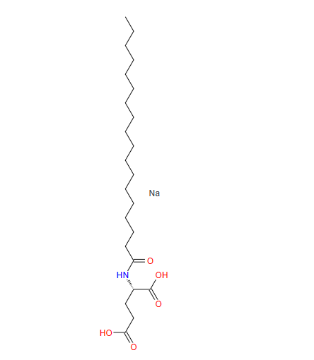 硬脂酰谷氨酸钠,sodium hydrogen N-(1-oxooctadecyl)-L-glutamate