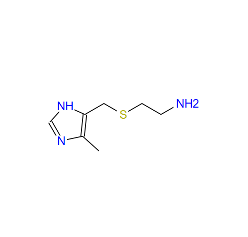 4-((2-氨基乙基)硫代甲基)-5-甲基咪唑,4-[[(2-aminoethyl)thio]methyl]-5-methylimidazole