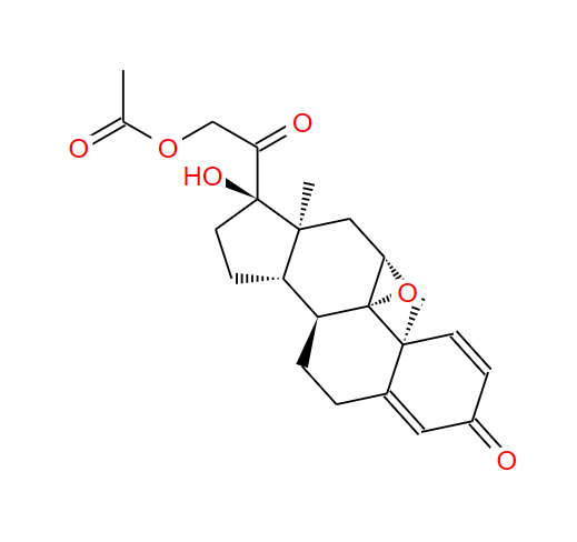 醋酸泼尼松龙环氧,9b,11b-Epoxy-17,21-dihydroxypregna-1,4-diene-3,20-dione 21-acetate