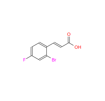 2-溴-4-氟肉桂酸,2-Bromo-4-fluorocinnamic acid