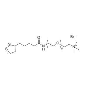 LA-PEG-NMe3+Br- 硫辛酸-聚乙二醇-三甲基溴化铵