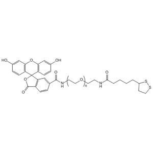 FITC-PEG2000-LA 荧光素-聚乙二醇-硫辛酸