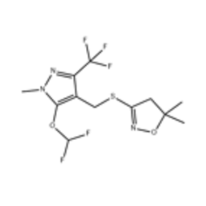 3-[（5-二氟甲氧基-1-甲基-3-三氟甲基吡唑-4-基） 甲硫基]-5.5-二甲基-4.5-二氢异噁唑,3-[(5-Difluoromethoxy-1-methyl-3-trifluoromethyl- 1H-pyrazol-4-yl)methylthio]-4,5- dihydro-5,5-dimethylisoxazole