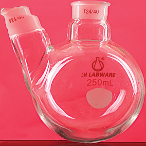 斜二口圓底燒瓶 1000ml 19/26  19/26|1000ml|聯(lián)華