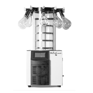 加热型真空冷冻干燥机 多歧管普通型 外挂8个冻干瓶 4层托盘 0.12㎡ -50℃|BILON-FD50C|比朗