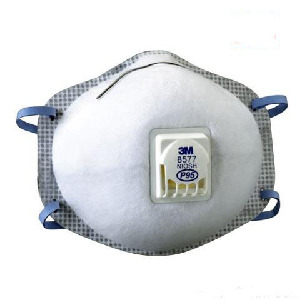 8577 P95带呼吸阀有机蒸气异味及颗粒物防护口罩 头戴式|3M