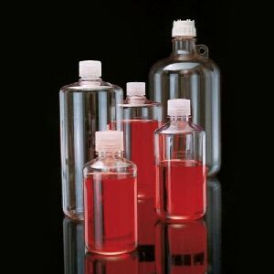 [LPE] 窄口瓶 聚碳酸酯 透明 聚丙烯螺旋盖 1000ml|1000ml|Nalgene/耐洁