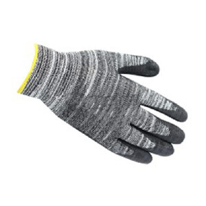 5级防割手套 黑色PU掌涂 灰色聚乙烯、涤纶衬里 ISO Cut C 10码|10码|Ansell/安思尔
