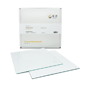 GF254型高效TLC硅胶板 20×20cm 涂层厚度：0.25mm 含荧光剂 | 粘合剂成分：碱性聚丙烯酸钠||涂层0.25mm|乐研